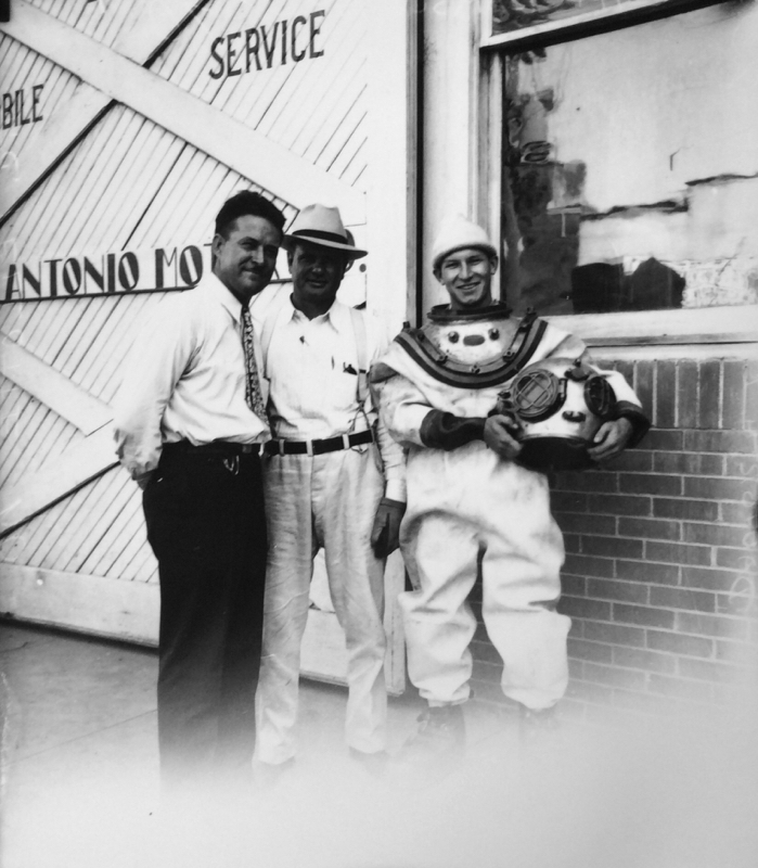 Diving Medina Lake circa 1930s  | Drink up the history with The Barwalk, San Antonio TX